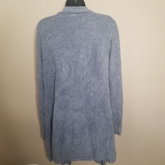 # 31 -Barefoot Dreams-EUC -  Island Lite cardigan- Bluish gray buttery soft - Picture 7 of 7